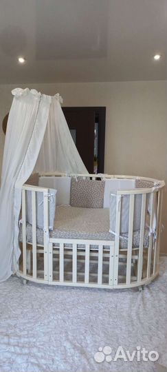 Кроватка 8в1 с маятником (весь комплект)