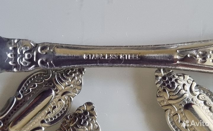 Ложки чайные сталь новые 6шт