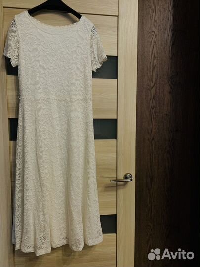 Платье кружевное белое