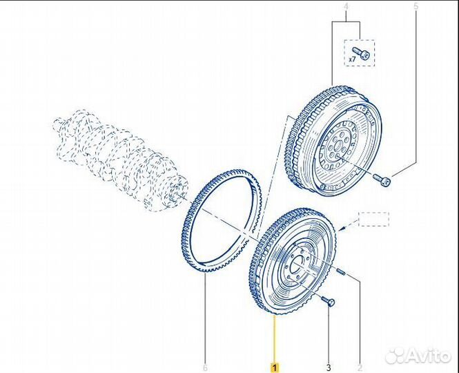Маховик Renault Duster HSM F4R 2015