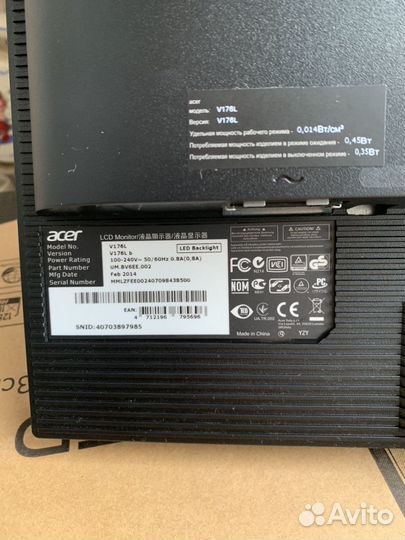 Монитор Acer V176L b