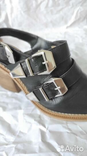 Кожаные сабо ASOS