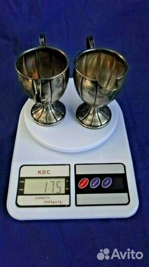 Набор молочник + сахарница серебро 925 до 1940г