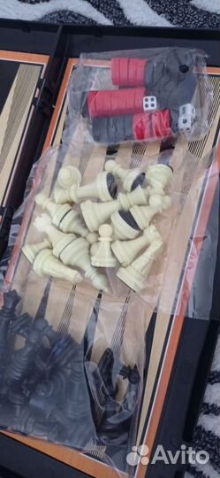 Шахматы, шашки, нарды 3 в 1