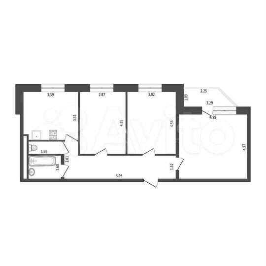 3-к. квартира, 72,5 м², 17/17 эт.