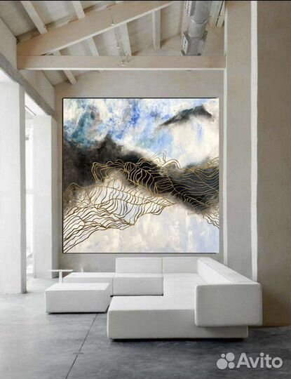 Картина интерьерная стильная большая 100 см