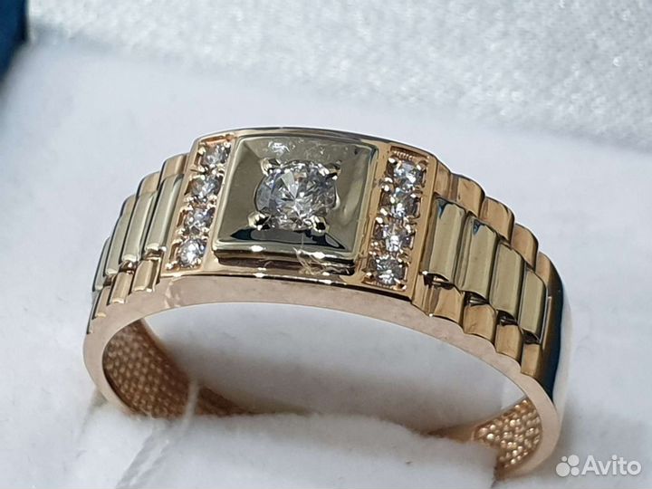 Золотая печатка новая. Арт5011