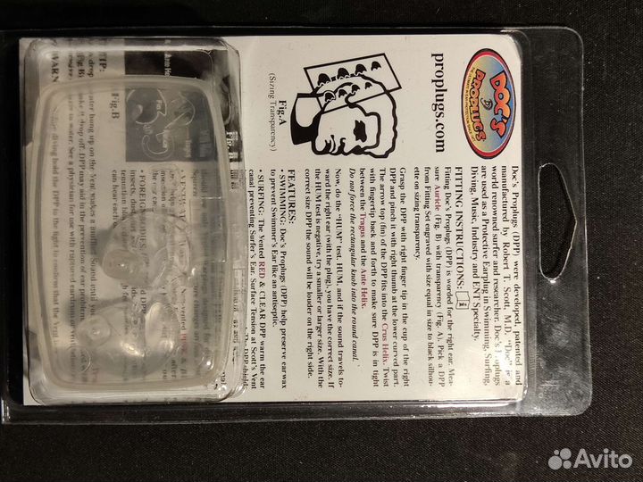 Беруши для дайвинга Doc's ProPlugs с вентиляцией