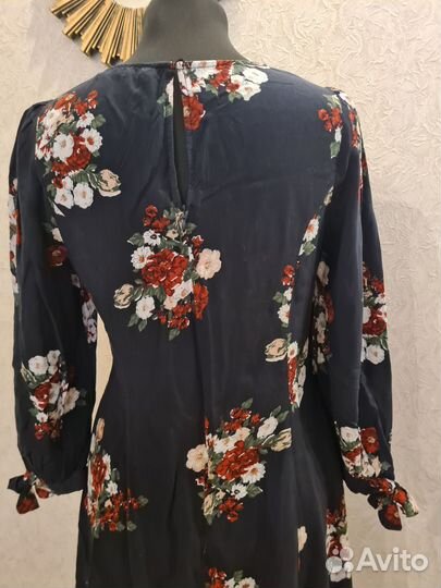 Платье zara р.44-46 букеты