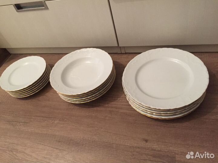 Сервиз столовый 30 предметов, новый, фарфор,Польша