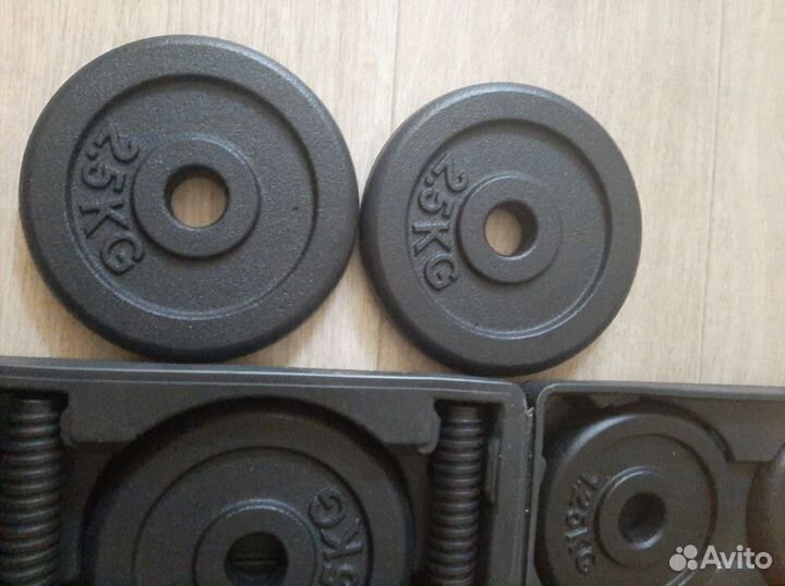 Гантели разборные набор в кейсе 15 кг новые