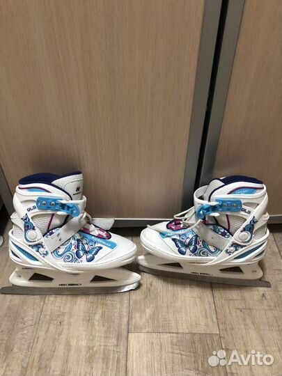 Коньки детские раздвижные, р. 31-35