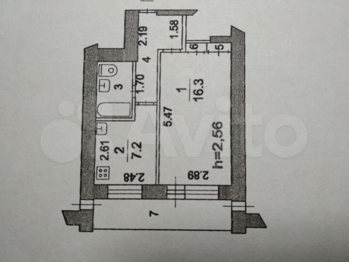 1-к. квартира, 41,1 м², 8/9 эт.