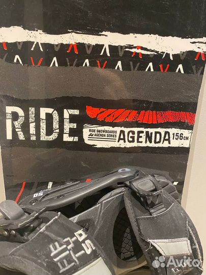 Сноуборд ride agenda 156 + крепления, ботинки, чех