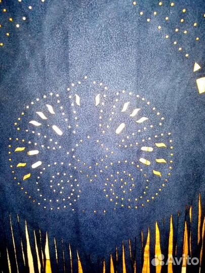 Платок шаль палантин бохо замша