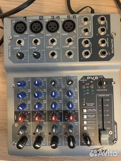 Микшерный пульт Peavey PV6 USB