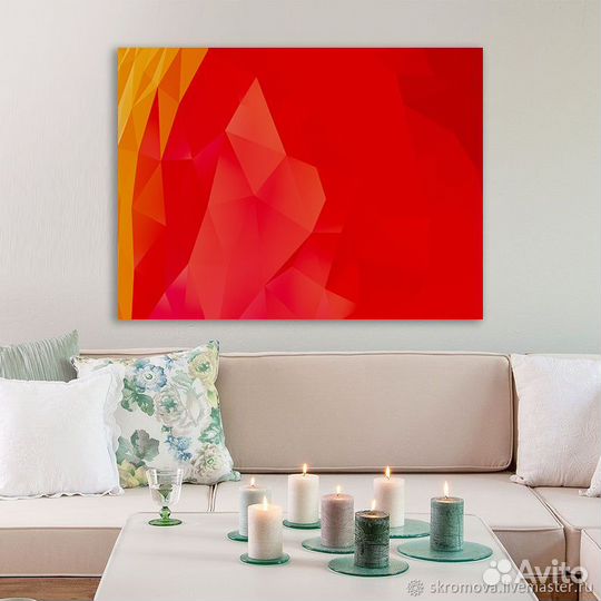 Интерьерная картина. Яркая больших размеров