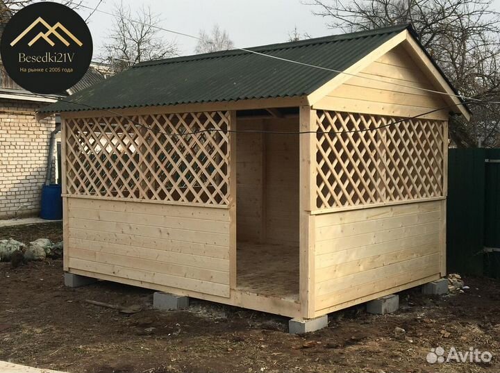 Беседка из бруса