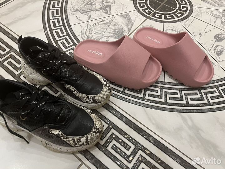 Шлепки, ботинки. 33,34