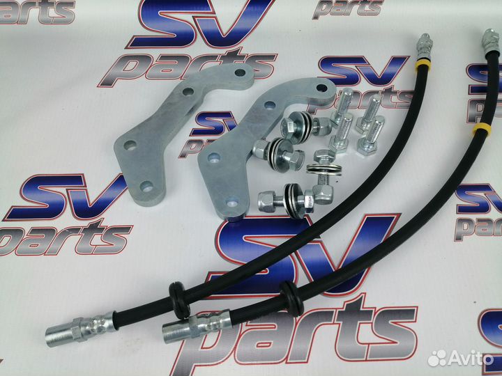 Переходные пластины на Ниву под суп 2108 + шланги