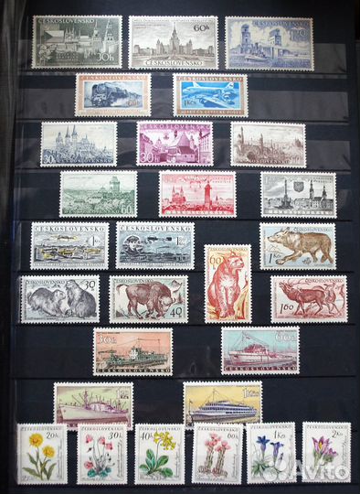 Марки Чехословакии 1953-1974 чистые