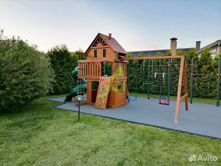 Детская площадка Шато 2 с трубой (Домик)