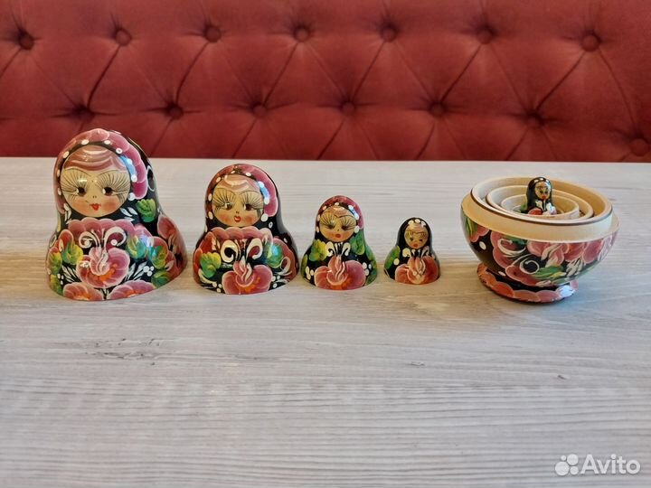 Матрешка 90-е деревянная классическая