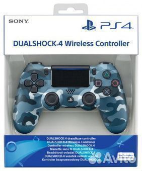 Игровой джойстик геймпад PS 4 camouflag blue