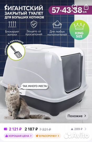 Закрытый лоток для кошек бу