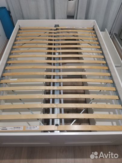 Двухспальная кровать икеа