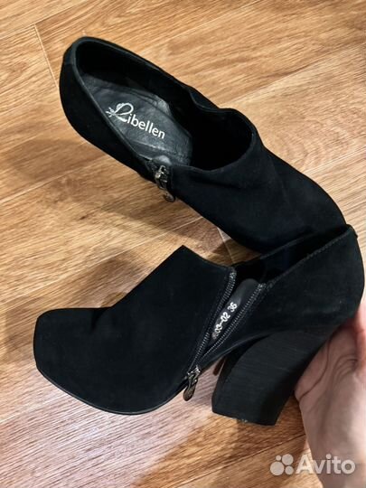 Ботильоны замшевые