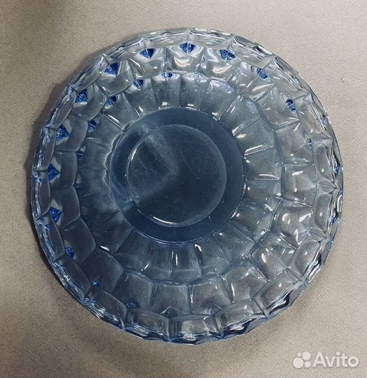 Цветное стекло СССР блюдо фруктовница посуда винта