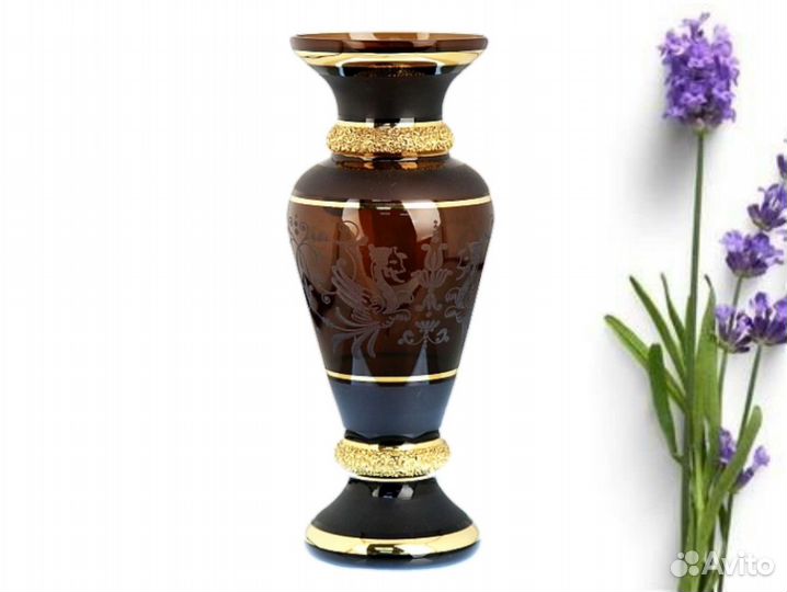 Ваза богемское стекло