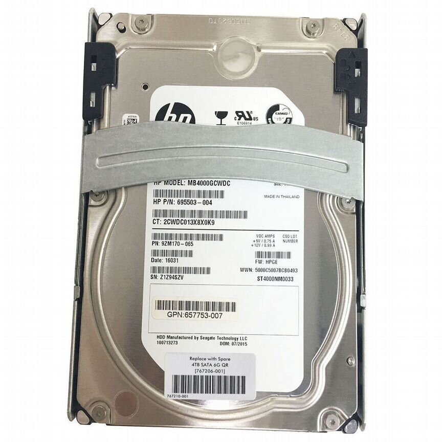 [767206-001] Жесткий Диск Hp 4tb Sata2 3.5" 767206-001