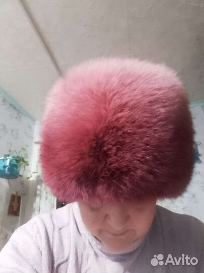 Шапка крашенный песец