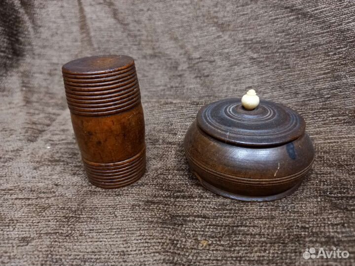 Старинные шкатулка, игольница. дерево, Россия 19 в