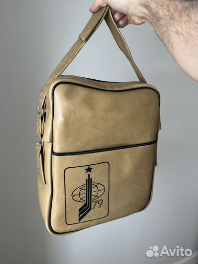 Винтажная сумка 1979, редкая. Кожа