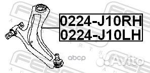 Рычаг nissan X-trail/qashqai 07- пер.подв.прав