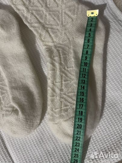 Носки шерстяные вязаные