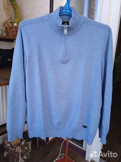 Джемпер мужской шерстяной Bogner на молнии 46-48 р