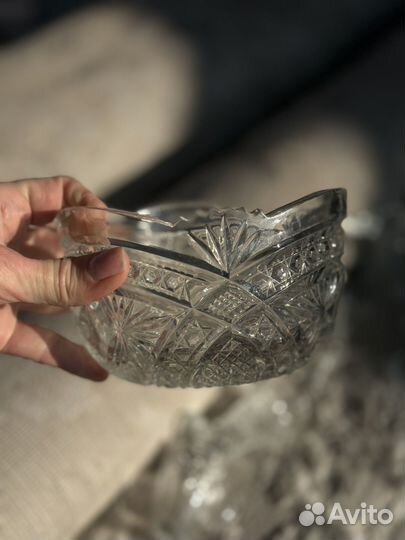 Ваза хрустальная