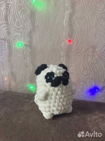 Вязаные игрушки (осьминоги, мопс, заяц, змея)