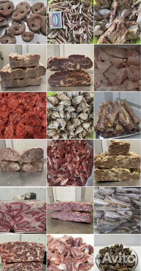 Мясо для собак и кошек (рубец, обрезь и т.п)