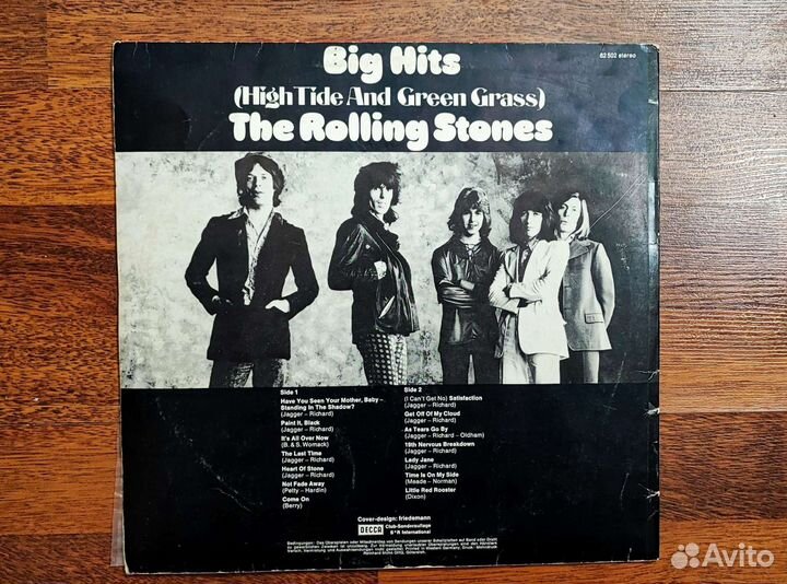 The Rolling Stones–Big Hits винил