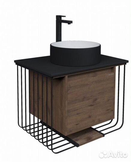 Мебель для ванной Grossman Винтаж 70 веллингтон/черный GR-4040BW