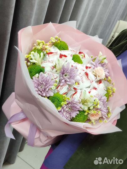 Сладкие букеты. Подарки из цветов и конфет