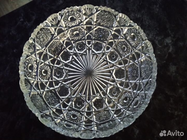 Хрустальный салатник СССР