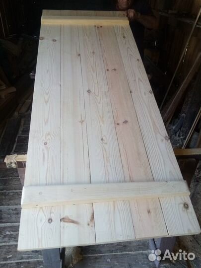 Дверь деревянная ласточкин хвост сосна