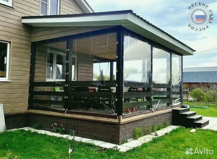 Мягкие окна для беседки