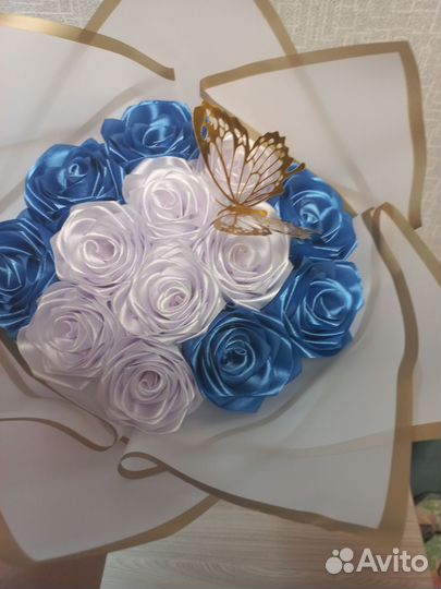 Букет из атласных лент